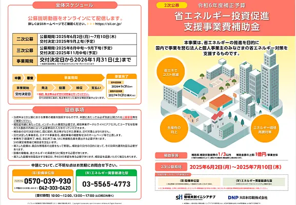 R6補正 省エネ補助金2次 概要